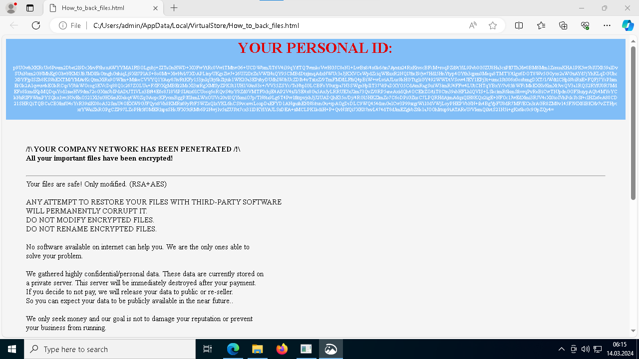 Medusa Ransomware analysis in ANY.RUN